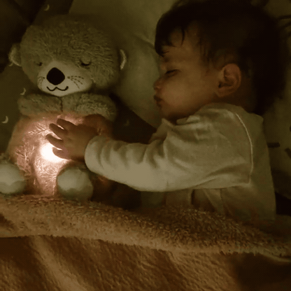 Nutria Peluche Apego Respira Bebé — respiración rítmica animada